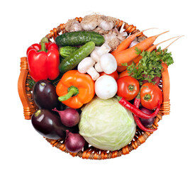 Sticker - Fresh vegetable on transparent background. png file