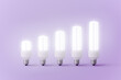 © ADDICTIVE STOCK - Set of burning light bulbs of different sizes