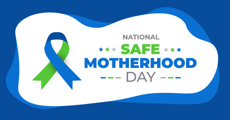 National Safe Motherhood Day background or banner design template celebrated in april 11