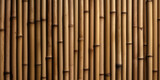 Fototapeta Sypialnia - Brown bamboo fence. Wooden texture. Abstract background. Generative AI