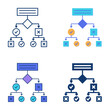 © ekazansk - Decision tree icon set in flat and line style