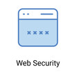 © vector squad - Web Security Icon Design. Suitable for Web Page, Mobile App, UI, UX and GUI design.