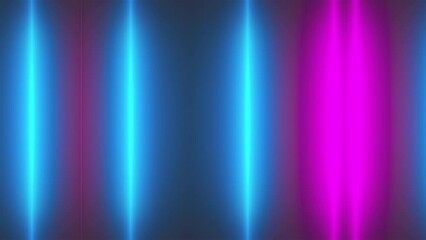 Poster - Vertical neon lines. Computer generated 3d render