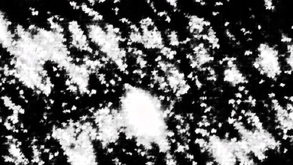 Poster - Silvery shimmering sparkles in liquid stream. Motion. Bright shimmering sparkles with effect of liquid in stream of pixels. Pixel highlights of silver liquid