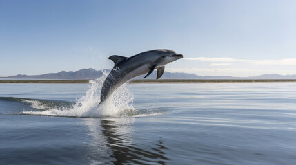 Poster - pair of dolphins Generative AI