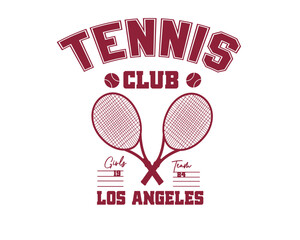 tennis active sport club team college old school sty for t shirt and fahion etc sweatshirt