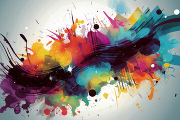  Colorful Illustration of Sound-Inspired Creative Music Background