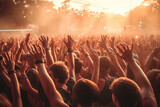 Fototapeta Pokój dzieciecy - Exciting Image of Crowd Enjoying Summer Music Festival