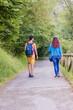 © Sangiao_Photography - Unrecognizable mixed race mid couple ecotourism hiking in senda del oso, Asturias conservation