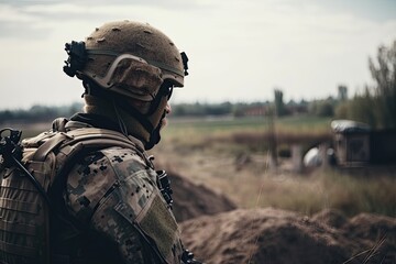 A Warrior's Gaze: The Battlefield from a Soldier's Point of View. Generative AI