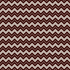 Wall Mural - Chevron diagonal stripes seamless pattern with classic geometric ornament. Outline zigzag lines wallpaper.