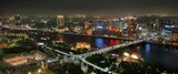 View of Cairo's Skyline at night