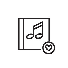 Poster - Favorite Music Song Outline Icon