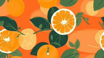 Wall Mural - Orange fruit texture background, orange wallpaper