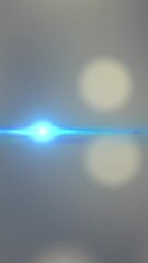 Aufkleber - Animation of light and white spots on blue background