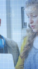 Poster - Animation of mathematical equations over school children using laptop in classroom