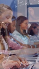 Poster - Animation of mathematical formulas over students in classroom