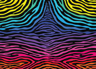 Wall Mural - Zebra print pattern design. Vector illustration background.