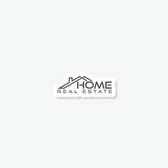 Wall Mural - Home real estate logo sticker icon