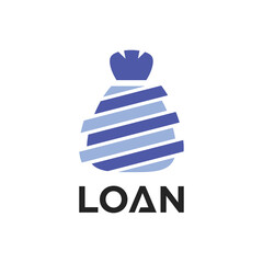 Wall Mural - Loan Money Bag Logo