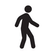 © Vdant85 - Man walking icon isolated vector illustration.