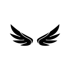 Wall Mural - Angel wings icon vector. fly illustration sign collection. pilot symbol. wings logo.