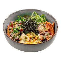 Wall Mural - png fried chicken poke bowl with vegetables