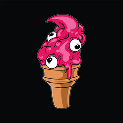 creepy ice cream cartoon