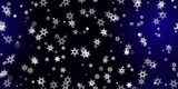 Fototapeta Na sufit - Falling Snowflakes seamless pattern flying snow