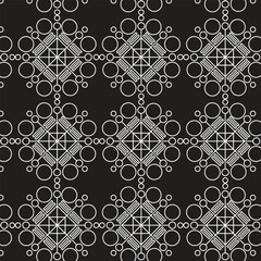 Wall Mural - geometric abstract seamless patterns, hexagonal graphic design modern shape, line, black and white isometric wallpaper print vector background