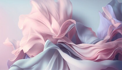 Abstract pastel drapery background by Generative AI