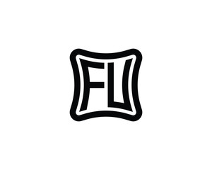 FU Logo design vector template