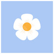 © izzul fikry (ijjul) - daisy flower white flower logo icon