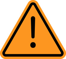 Warning Triangle Icon. Orange Caution Warn In Png. Warning Sign With Exclamation Mark. Alert Warn In Triangle. Road Sign Alert.