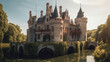 In a fairy tale castle with turrets and a moat fit Generative AI