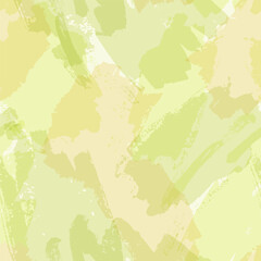 Wall Mural - Abstract watercolor seamless pattern in fresh green colors