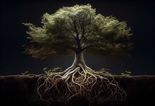 Trees With Connected Roots. Generative AI