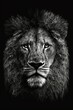 Majestic lion , artistic graphic design,portrait - Generative Ai