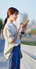 Poster - woman walk on platform