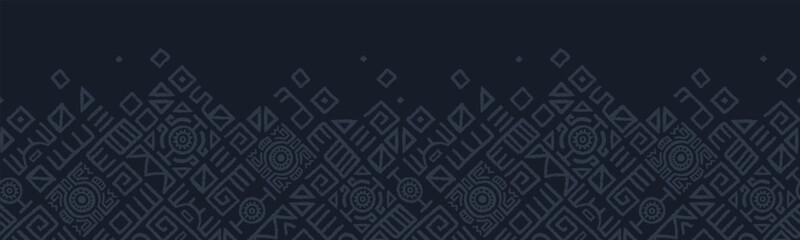 Hand drawn abstract seamless pattern, ethnic background, simple style - great for textiles, banners, wallpapers, wrapping - vector design