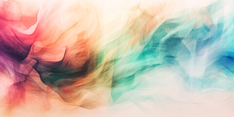 Wall Mural - Abstract colorful watercolor paint texture background. Generative AI.