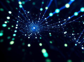 Abstract computer data characters, big data, and internet technology concepts