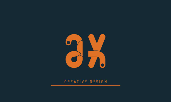 Alphabet letters Initials Monogram logo JX , XJ