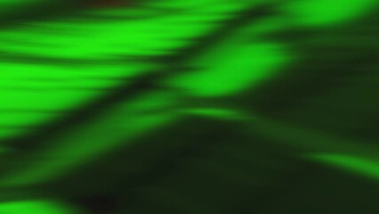 Poster -  Purple and green light background. Motion. Bright blots in 3d format spreading in different directions.