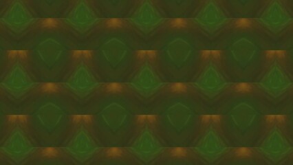 Poster - Dark background with hallucinations. Motion. Orange-brown background with rapidly changing patterns like a kaleidoscope in 3D format.