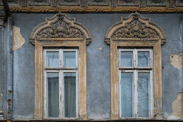 Sticker - Decorative building facade in Bucharest city, Romania