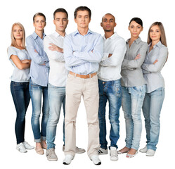 Wall Mural - Portrait of Confident Business People