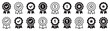 Set of approved or certified medal icons. Approval check signs, verified, quality symbol. Certified, qualified, the best, check mark and number one. Vector.
