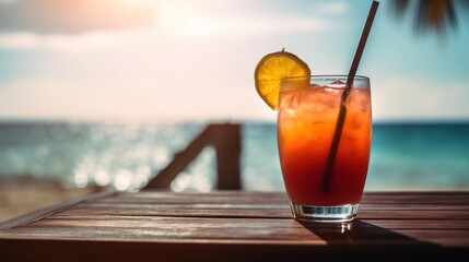 cocktail on the beach