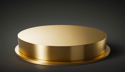 Poster - 3d stage with circular mezzanine for product presentation or main sample. creative background design. presentation, created with Generative AI technology